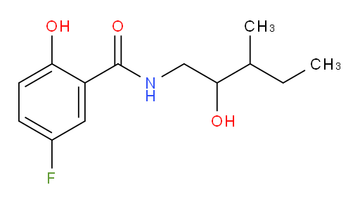 5-fluoro-2-hydroxy-N-(2-hydroxy-3-methylpentyl)benzamide