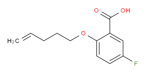5-fluoro-2-(pent-4-en-1-yloxy)benzoic acid