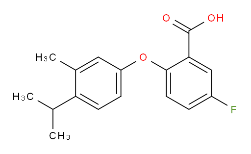 5-fluoro-2-(4-isopropyl-3-methylphenoxy)benzoic acid