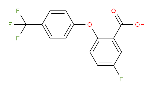5-fluoro-2-(4-(trifluoromethyl)phenoxy)benzoic acid