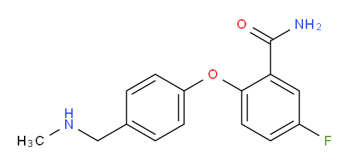 5-fluoro-2-(4-((methylamino)methyl)phenoxy)benzamide