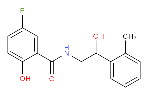 5-fluoro-2-hydroxy-N-(2-hydroxy-2-(o-tolyl)ethyl)benzamide