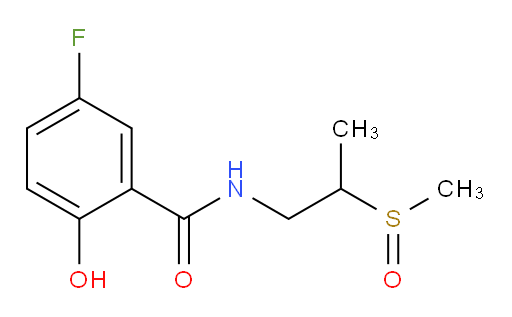 5-fluoro-2-hydroxy-N-(2-(methylsulfinyl)propyl)benzamide