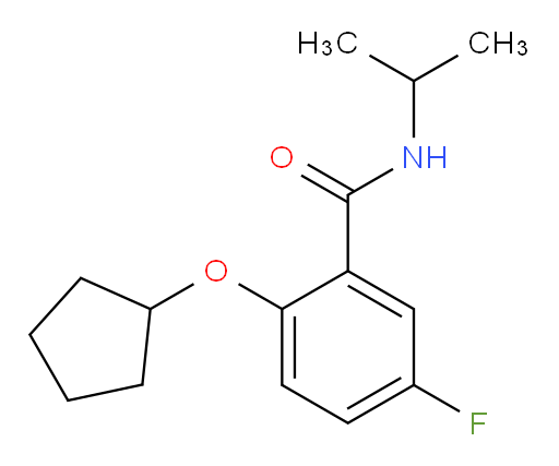 2-(cyclopentyloxy)-5-fluoro-N-isopropylbenzamide