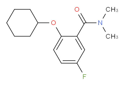 2-(cyclohexyloxy)-5-fluoro-N,N-dimethylbenzamide
