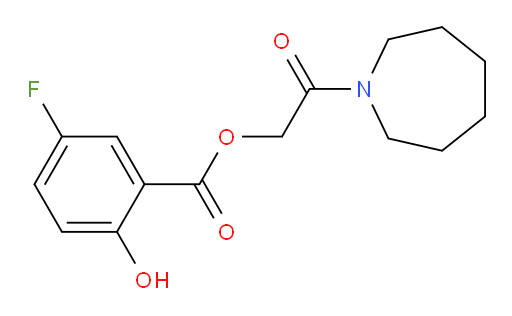 2-(azepan-1-yl)-2-oxoethyl 5-fluoro-2-hydroxybenzoate