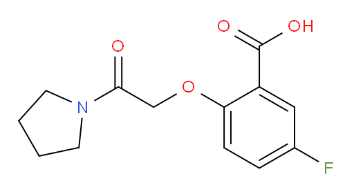 5-fluoro-2-(2-oxo-2-(pyrrolidin-1-yl)ethoxy)benzoic acid