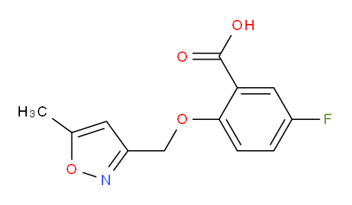 5-fluoro-2-((5-methylisoxazol-3-yl)methoxy)benzoic acid