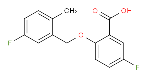 5-fluoro-2-((5-fluoro-2-methylbenzyl)oxy)benzoic acid