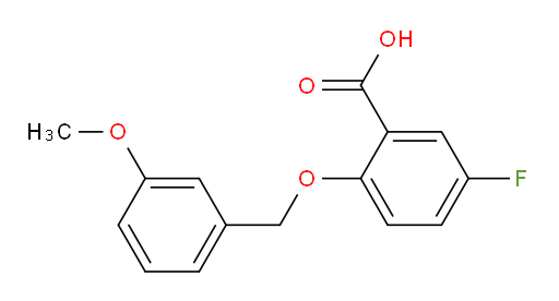 5-fluoro-2-((3-methoxybenzyl)oxy)benzoic acid