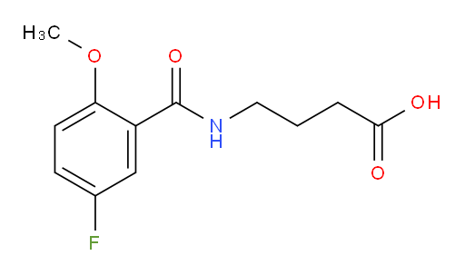 4-(5-fluoro-2-methoxybenzamido)butanoic acid