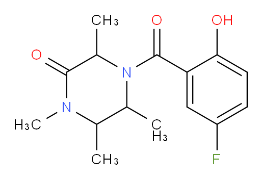 4-(5-fluoro-2-hydroxybenzoyl)-1,3,5,6-tetramethylpiperazin-2-one