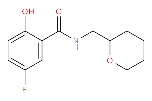 5-fluoro-2-hydroxy-N-((tetrahydro-2H-pyran-2-yl)methyl)benzamide
