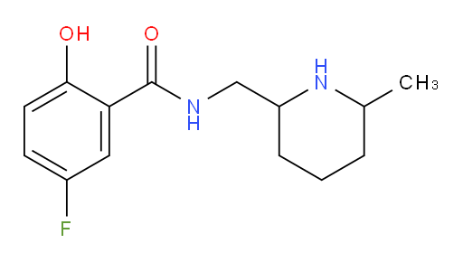 5-fluoro-2-hydroxy-N-((6-methylpiperidin-2-yl)methyl)benzamide
