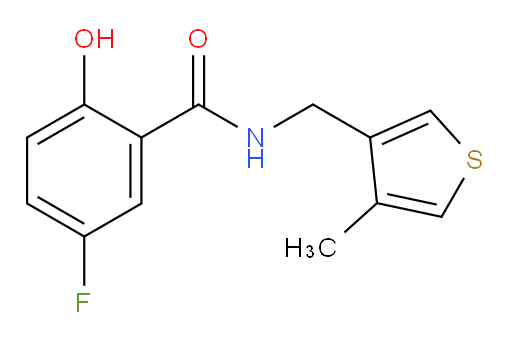5-fluoro-2-hydroxy-N-((4-methylthiophen-3-yl)methyl)benzamide