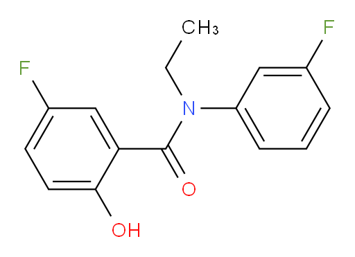 N-ethyl-5-fluoro-N-(3-fluorophenyl)-2-hydroxybenzamide