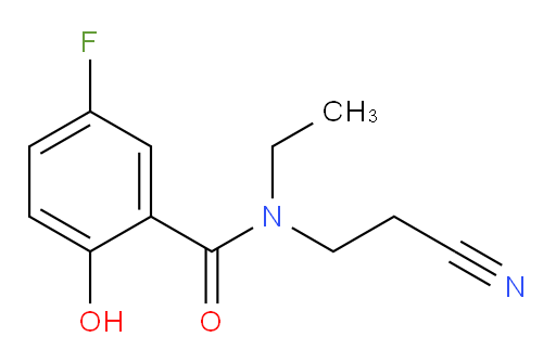 N-(2-cyanoethyl)-N-ethyl-5-fluoro-2-hydroxybenzamide