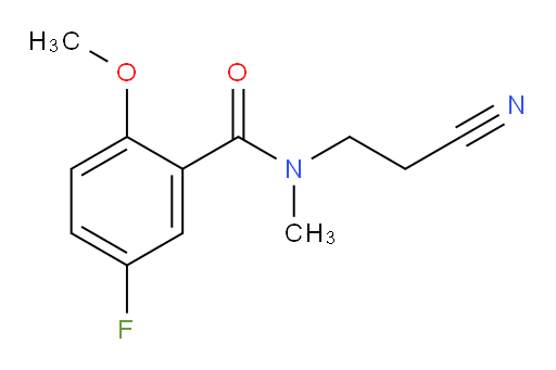 N-(2-cyanoethyl)-5-fluoro-2-methoxy-N-methylbenzamide