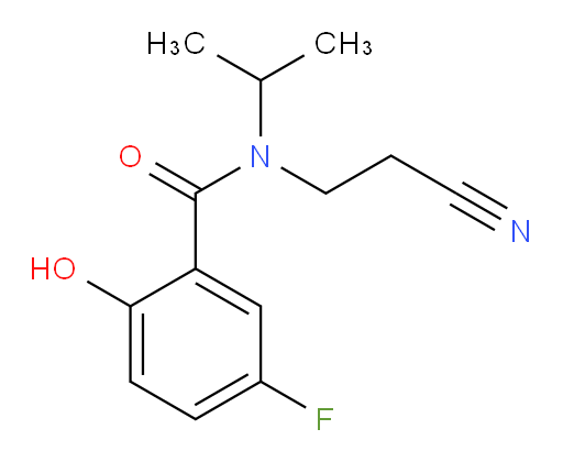 N-(2-cyanoethyl)-5-fluoro-2-hydroxy-N-isopropylbenzamide