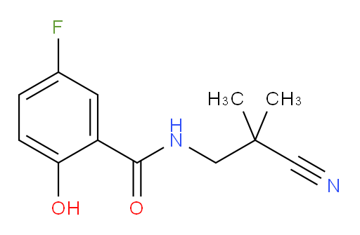 N-(2-cyano-2-methylpropyl)-5-fluoro-2-hydroxybenzamide