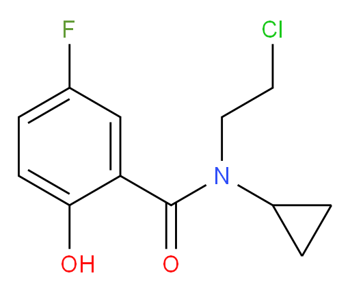 N-(2-chloroethyl)-N-cyclopropyl-5-fluoro-2-hydroxybenzamide