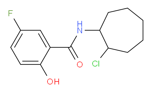 N-(2-chlorocycloheptyl)-5-fluoro-2-hydroxybenzamide
