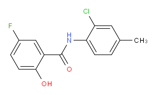 N-(2-chloro-4-methylphenyl)-5-fluoro-2-hydroxybenzamide