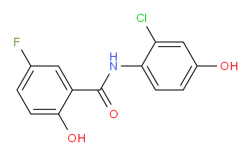 N-(2-chloro-4-hydroxyphenyl)-5-fluoro-2-hydroxybenzamide