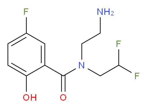 N-(2-aminoethyl)-N-(2,2-difluoroethyl)-5-fluoro-2-hydroxybenzamide
