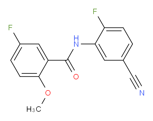 N-(5-cyano-2-fluorophenyl)-5-fluoro-2-methoxybenzamide