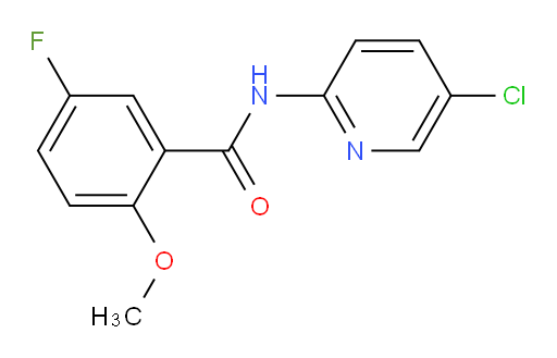 N-(5-chloropyridin-2-yl)-5-fluoro-2-methoxybenzamide