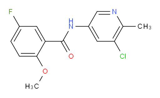 N-(5-chloro-6-methylpyridin-3-yl)-5-fluoro-2-methoxybenzamide