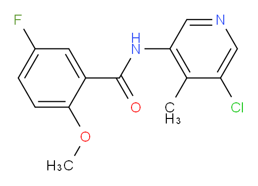 N-(5-chloro-4-methylpyridin-3-yl)-5-fluoro-2-methoxybenzamide