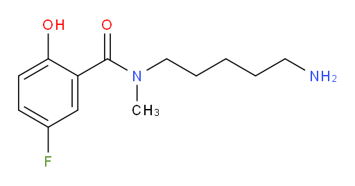 N-(5-aminopentyl)-5-fluoro-2-hydroxy-N-methylbenzamide