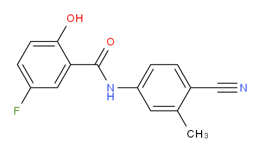 N-(4-cyano-3-methylphenyl)-5-fluoro-2-hydroxybenzamide