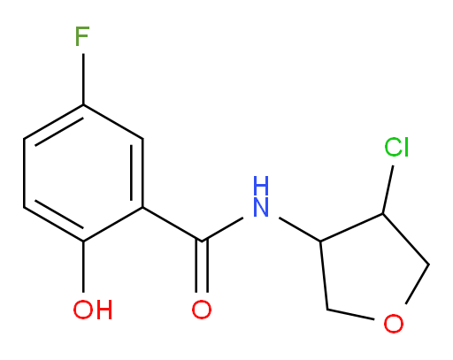 N-(4-chlorotetrahydrofuran-3-yl)-5-fluoro-2-hydroxybenzamide