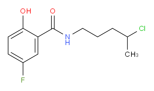 N-(4-chloropentyl)-5-fluoro-2-hydroxybenzamide