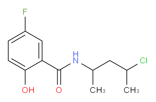 N-(4-chloropentan-2-yl)-5-fluoro-2-hydroxybenzamide