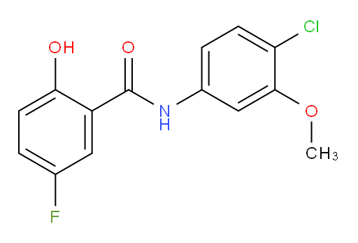 N-(4-chloro-3-methoxyphenyl)-5-fluoro-2-hydroxybenzamide