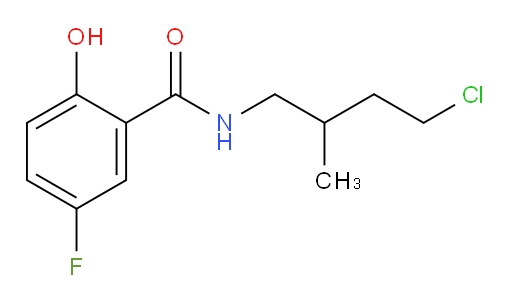 N-(4-chloro-2-methylbutyl)-5-fluoro-2-hydroxybenzamide