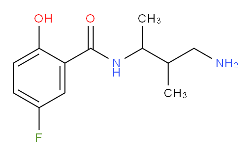 N-(4-amino-3-methylbutan-2-yl)-5-fluoro-2-hydroxybenzamide