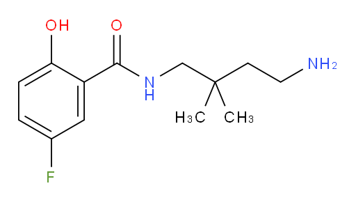 N-(4-amino-2,2-dimethylbutyl)-5-fluoro-2-hydroxybenzamide