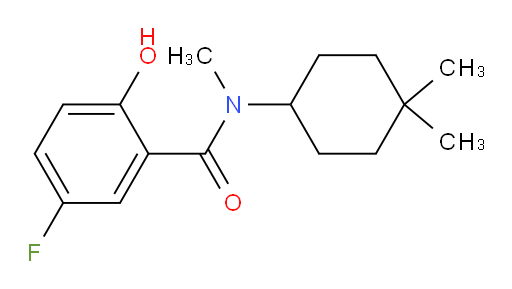 N-(4,4-dimethylcyclohexyl)-5-fluoro-2-hydroxy-N-methylbenzamide