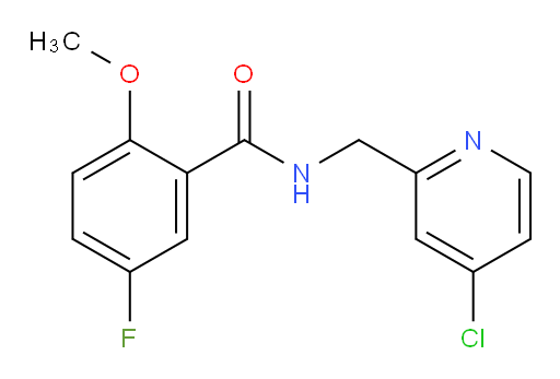 N-((4-chloropyridin-2-yl)methyl)-5-fluoro-2-methoxybenzamide