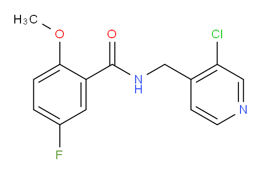 N-((3-chloropyridin-4-yl)methyl)-5-fluoro-2-methoxybenzamide
