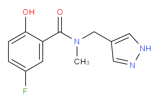 N-((1H-pyrazol-4-yl)methyl)-5-fluoro-2-hydroxy-N-methylbenzamide