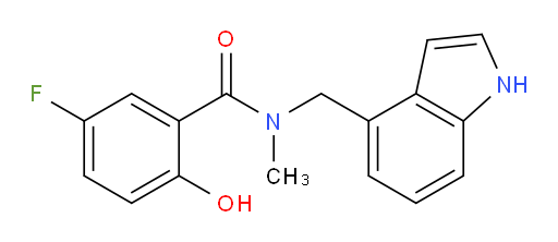 N-((1H-indol-4-yl)methyl)-5-fluoro-2-hydroxy-N-methylbenzamide