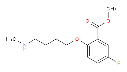 methyl 5-fluoro-2-(4-(methylamino)butoxy)benzoate
