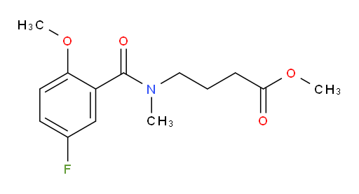 methyl 4-(5-fluoro-2-methoxy-N-methylbenzamido)butanoate