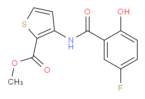 methyl 3-(5-fluoro-2-hydroxybenzamido)thiophene-2-carboxylate